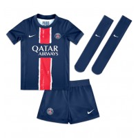 Fotbalové Dres Paris Saint-Germain Manuel Ugarte #4 Dětské Domácí 2024-25 Krátký Rukáv (+ trenýrky)